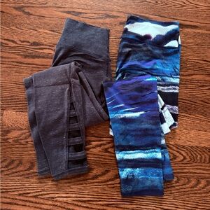 TWO PAIRS OF SPORTY LEGGINGS